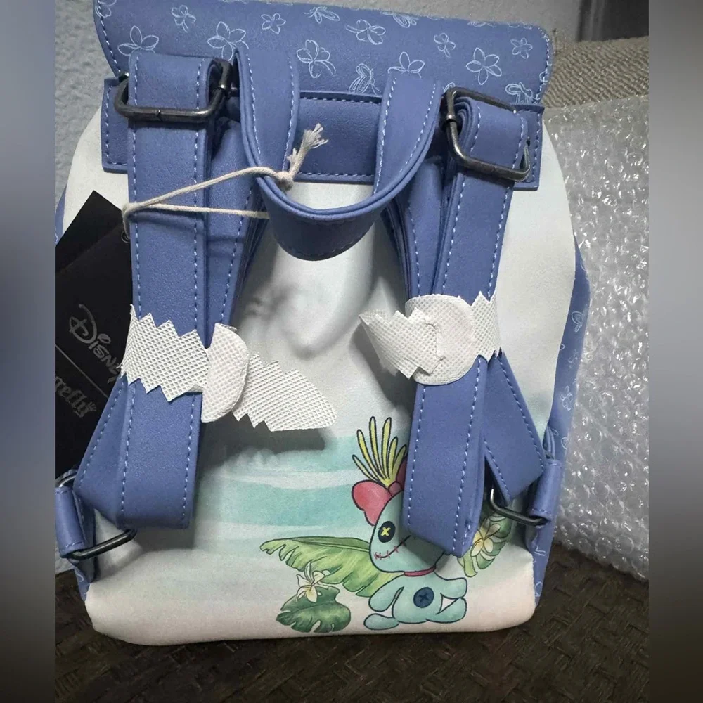 Loungefly Disney Stitch Scrump Butterfly Slouch Mini Backpack
